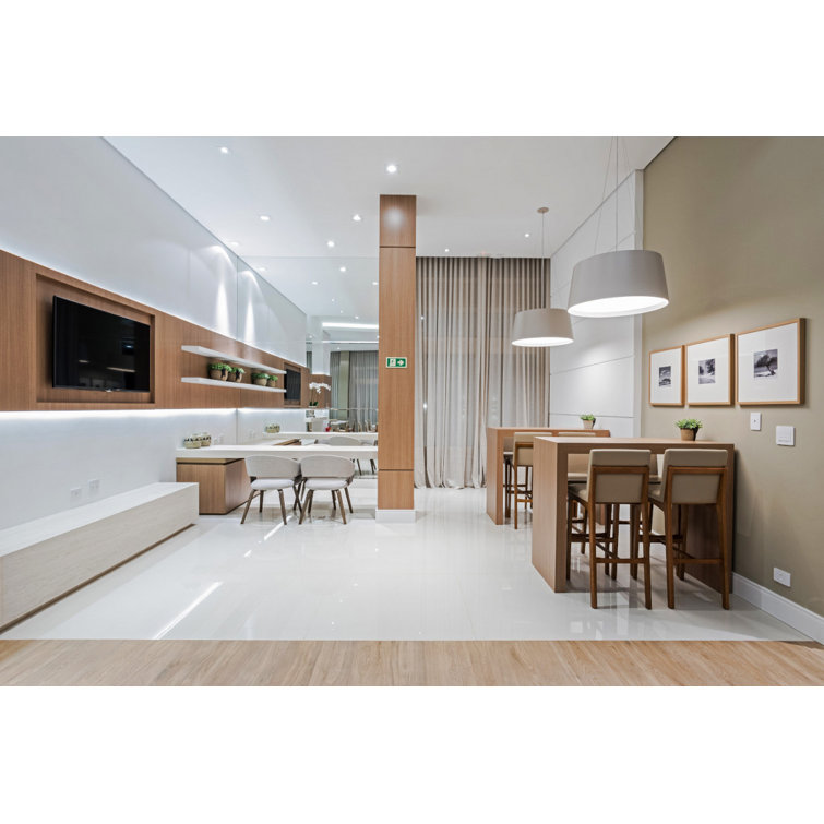 Imbuia Wood LED Drum Pendant Light