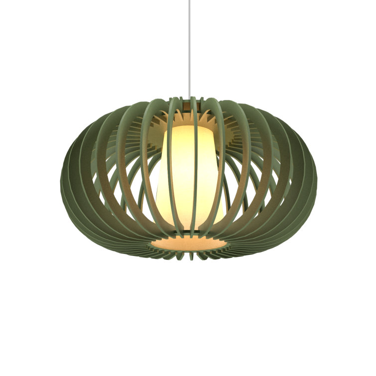 Louro Freijo Wood Veneer Globe Pendant Light