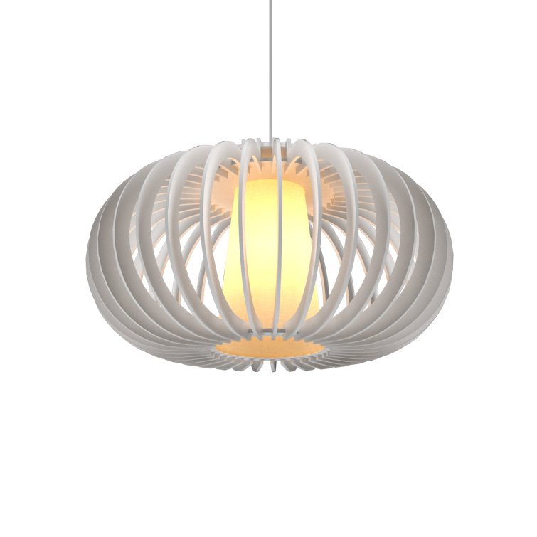 Louro Freijo Globe Pendant Light with MDF Frame