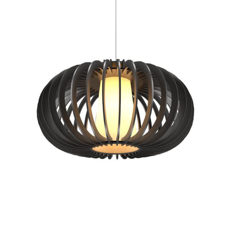 Louro Freijo Globe Pendant Light with MDF Frame
