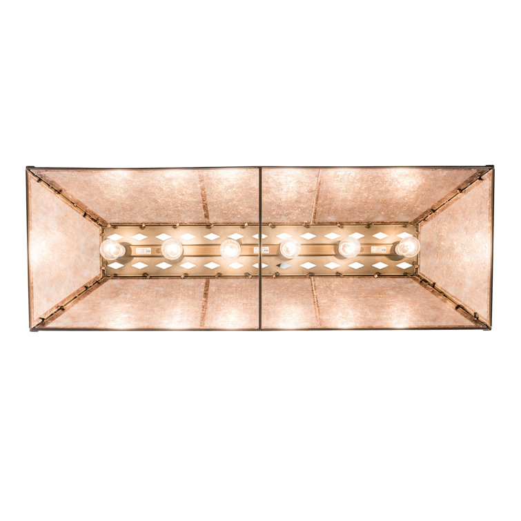 Bronze 48" Glass 9-Light Indoor/Outdoor Pendant