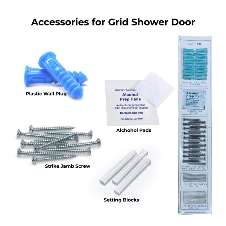 Madeira 36'' x 76'' Black Aluminum Framed Shower Screen