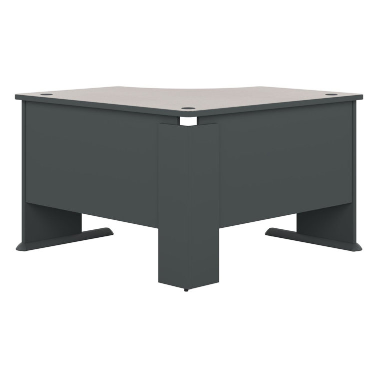 Slate & White Spectrum 48" Corner Office Desk with Drawer