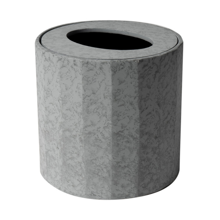 Gray Matte Concrete 5-Piece Bathroom Accessory Set