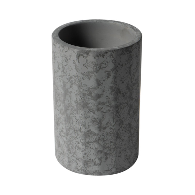 Gray Matte Concrete 5-Piece Bathroom Accessory Set