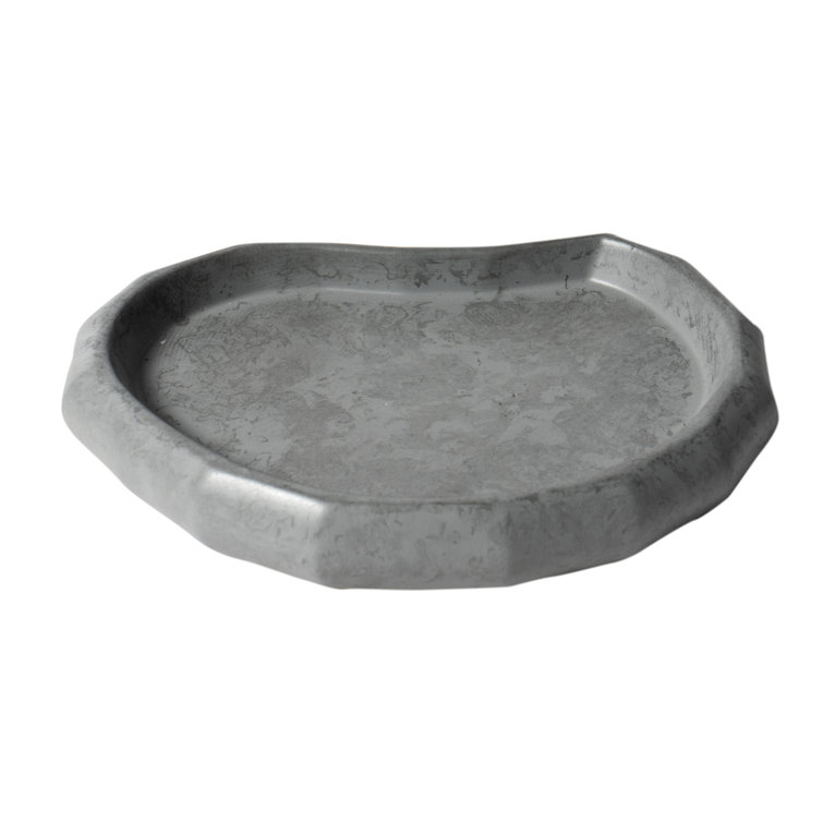 Gray Matte Concrete 5-Piece Bathroom Accessory Set