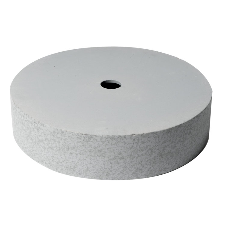 Gray Matte Circular Ceramic Bathroom Sink, 20-inch