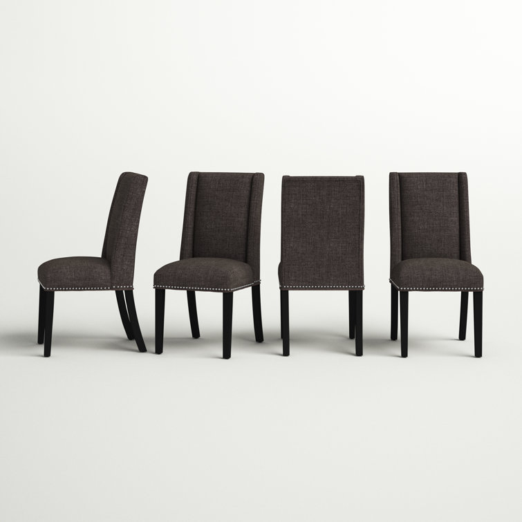 Elegant Heritage Upholstered Side Chair in Noble Brown