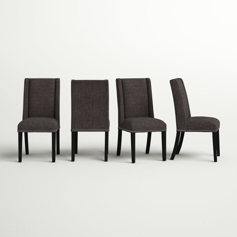 Elegant Heritage Upholstered Side Chair in Noble Brown