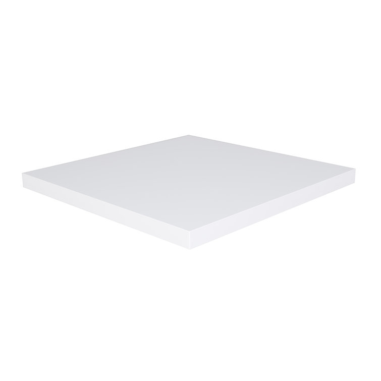 Midtown White Rectangular Indoor Tabletop with 2" Thickness
