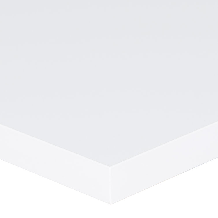 Midtown White Rectangular Indoor Tabletop with 2" Thickness
