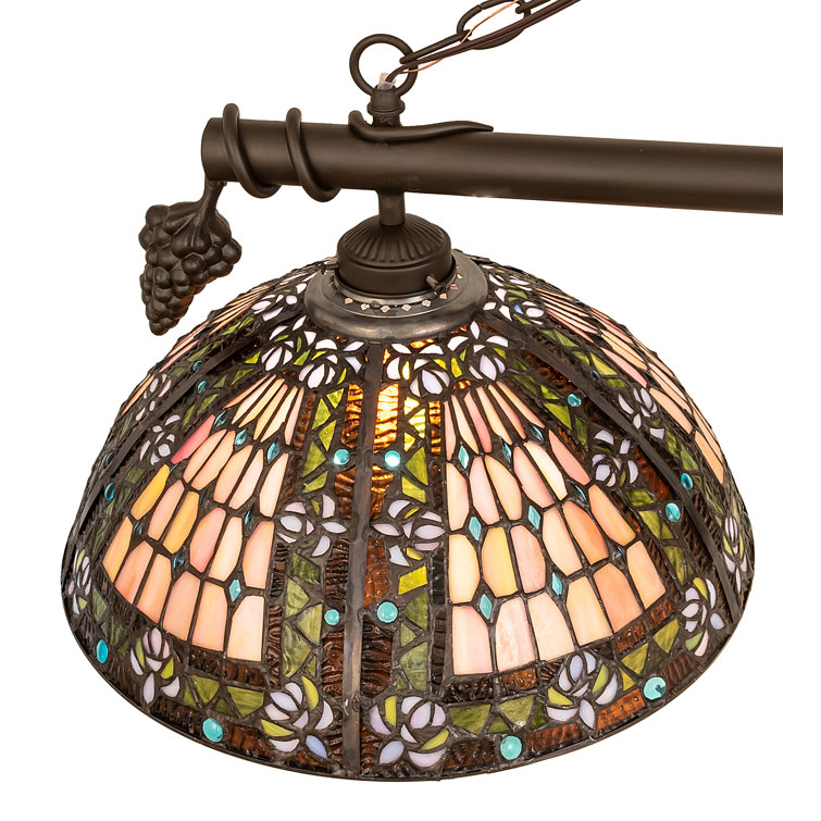 Fleur-de-lis 3 - Light Oil Rubbed Bronze Pool Table Lights Pendant