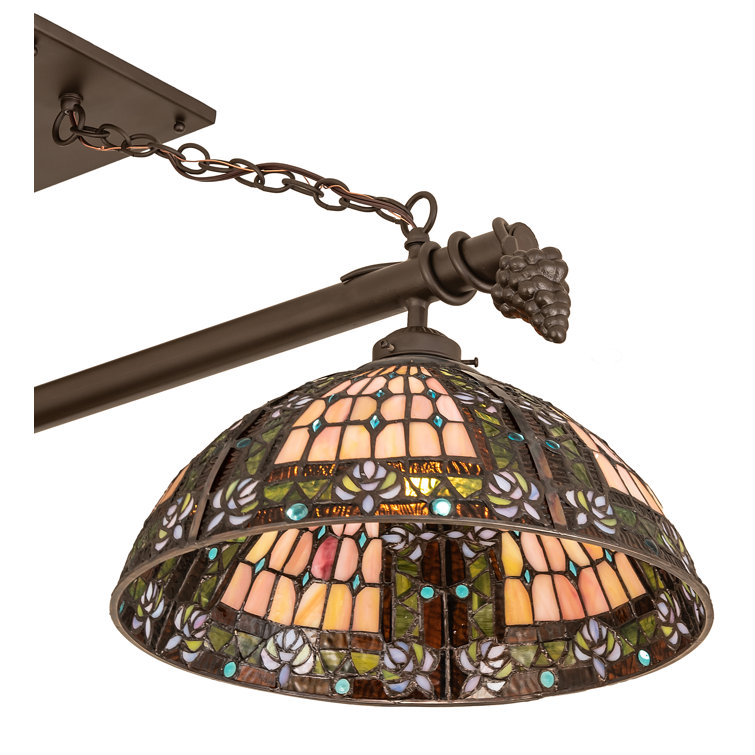 Fleur-de-lis 3 - Light Oil Rubbed Bronze Pool Table Lights Pendant