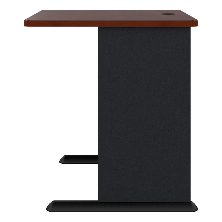Hansen Cherry and Galaxy Executive Desk with Keyboard Tray