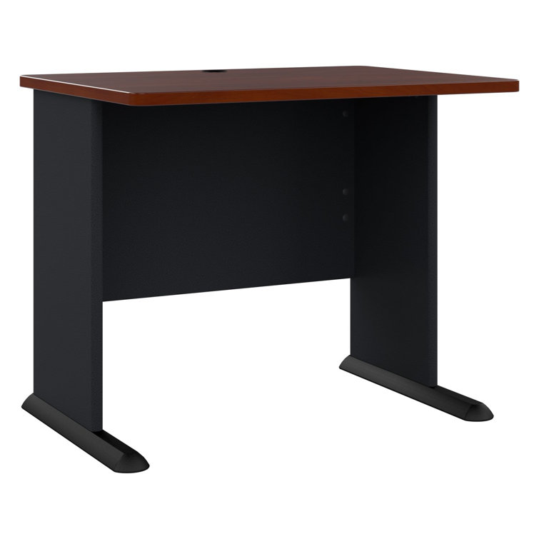 Hansen Cherry and Galaxy Executive Desk with Keyboard Tray