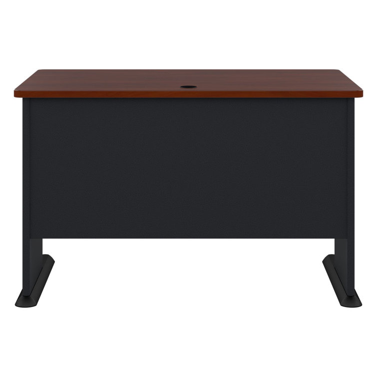 Hansen Cherry and Galaxy Executive Desk with Keyboard Tray