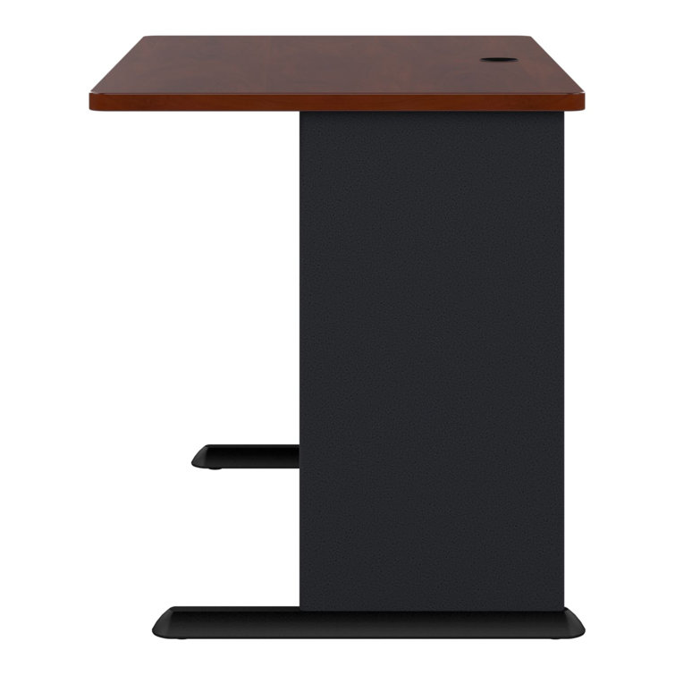 Hansen Cherry and Galaxy Executive Desk with Keyboard Tray