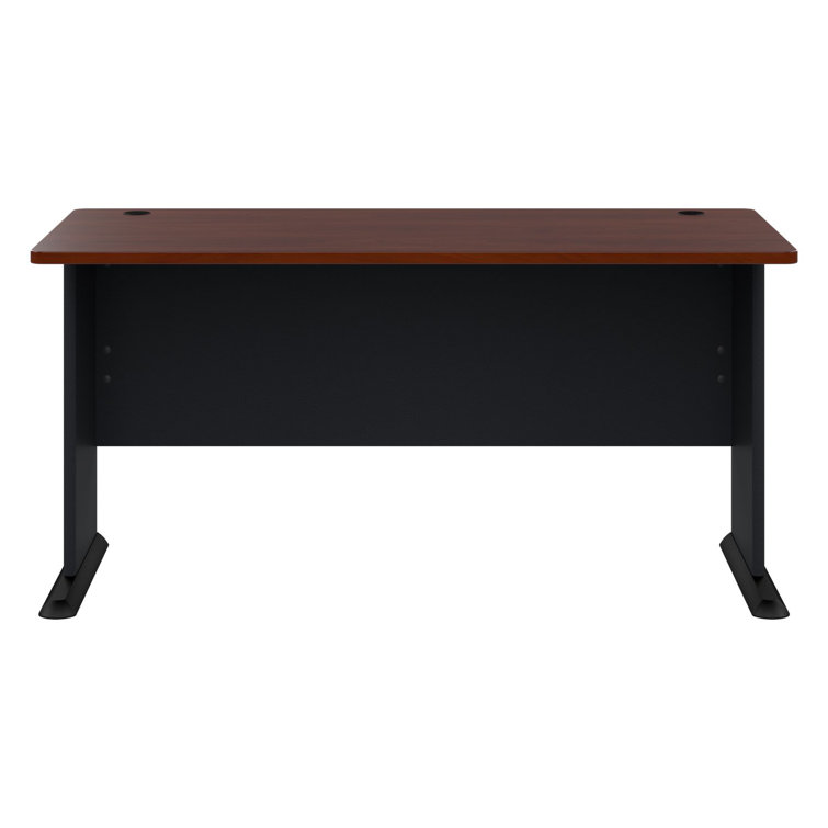 Hansen Cherry and Galaxy Executive Desk with Keyboard Tray