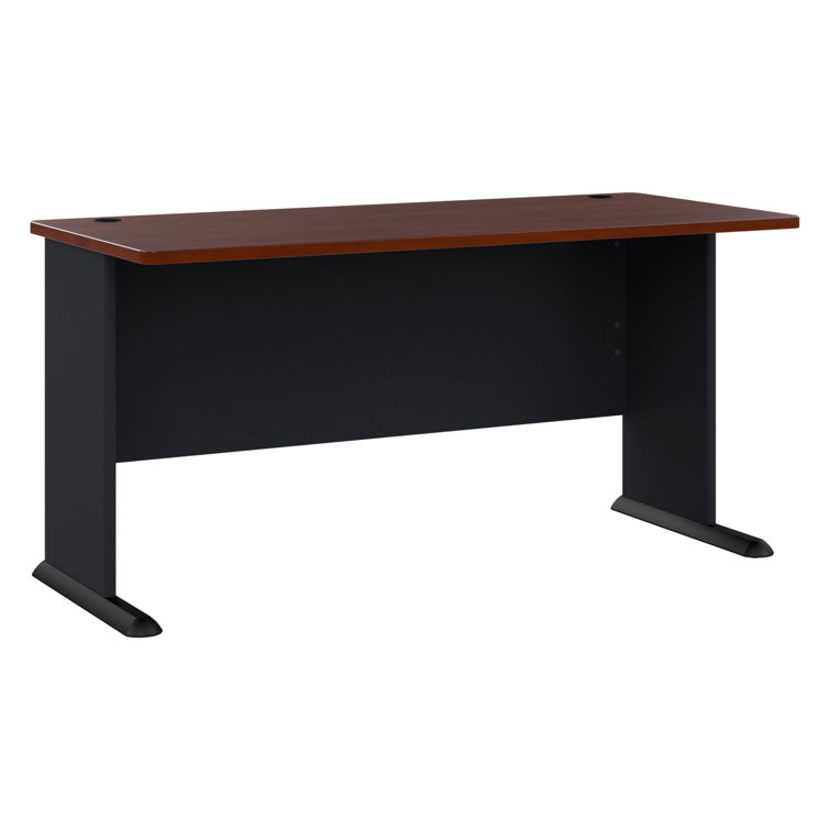 Hansen Cherry and Galaxy Executive Desk with Keyboard Tray