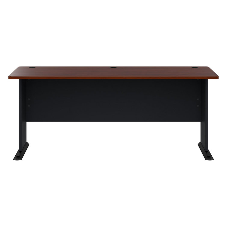 Hansen Cherry and Galaxy Executive Desk with Keyboard Tray