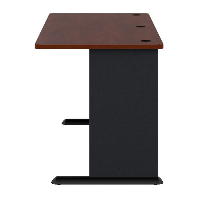 Hansen Cherry and Galaxy Executive Desk with Keyboard Tray