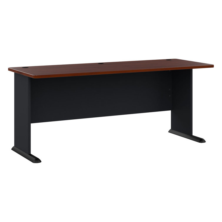 Hansen Cherry and Galaxy Executive Desk with Keyboard Tray