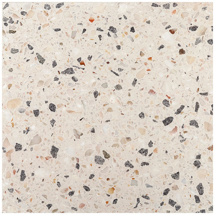 Sonora Polished Terrazzo Cement Floor and Wall Tile 16.14 in.