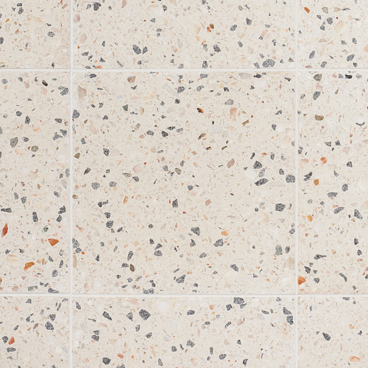Sonora Polished Terrazzo Cement Floor and Wall Tile 16.14 in.