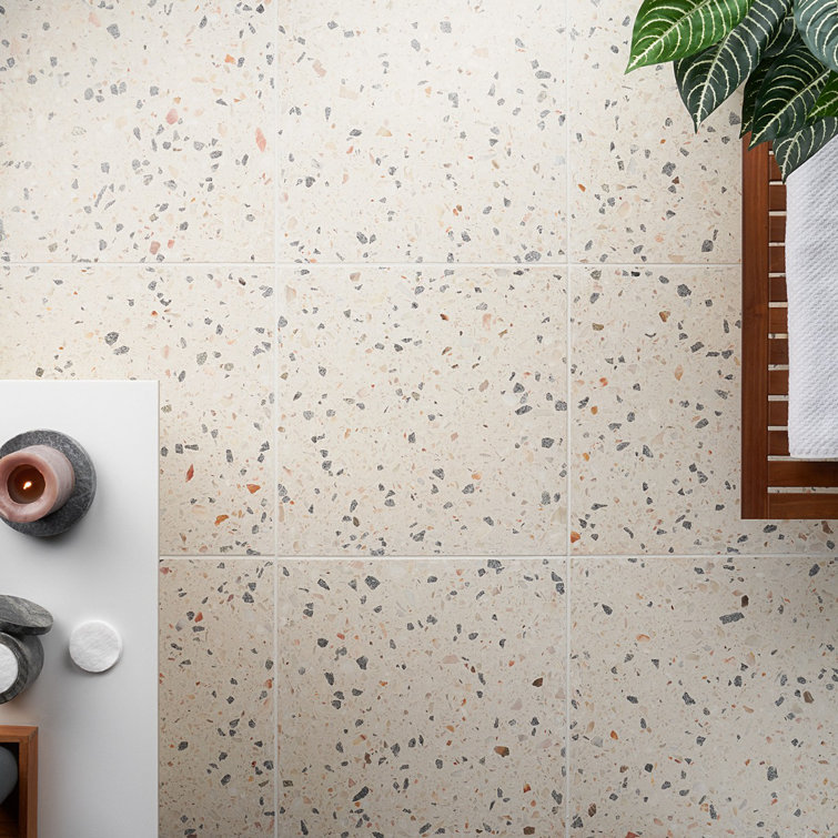 Sonora Polished Terrazzo Cement Floor and Wall Tile 16.14 in.