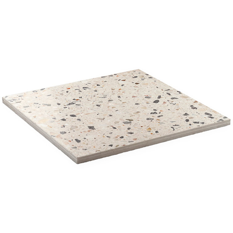 Sonora Polished Terrazzo Cement Floor and Wall Tile 16.14 in.