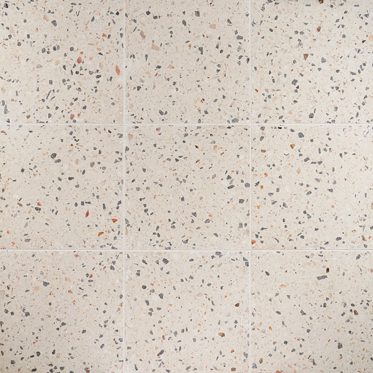 Sonora Polished Terrazzo Cement Floor and Wall Tile 16.14 in.