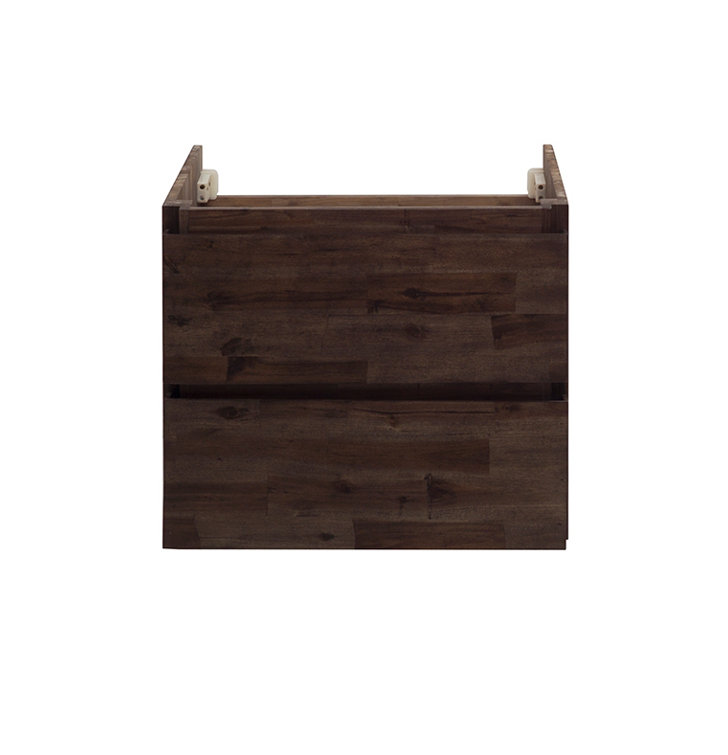 Formosa 47" Brown Acacia Wall-Mounted Single Vanity Base