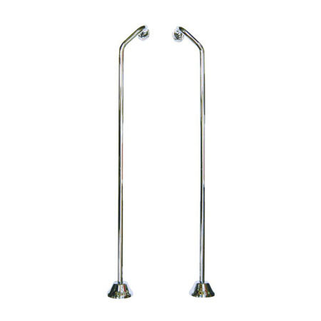 Vintage Polished Brass Double Offset Bath Supply Lines