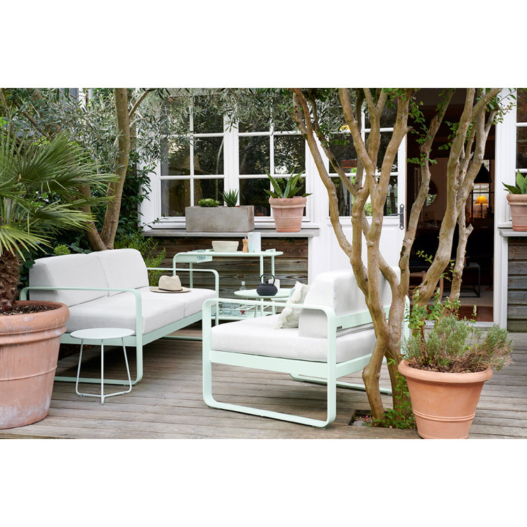 Ice Mint Luxembourg Aluminium Bar Cart with Wine Rack and Storage