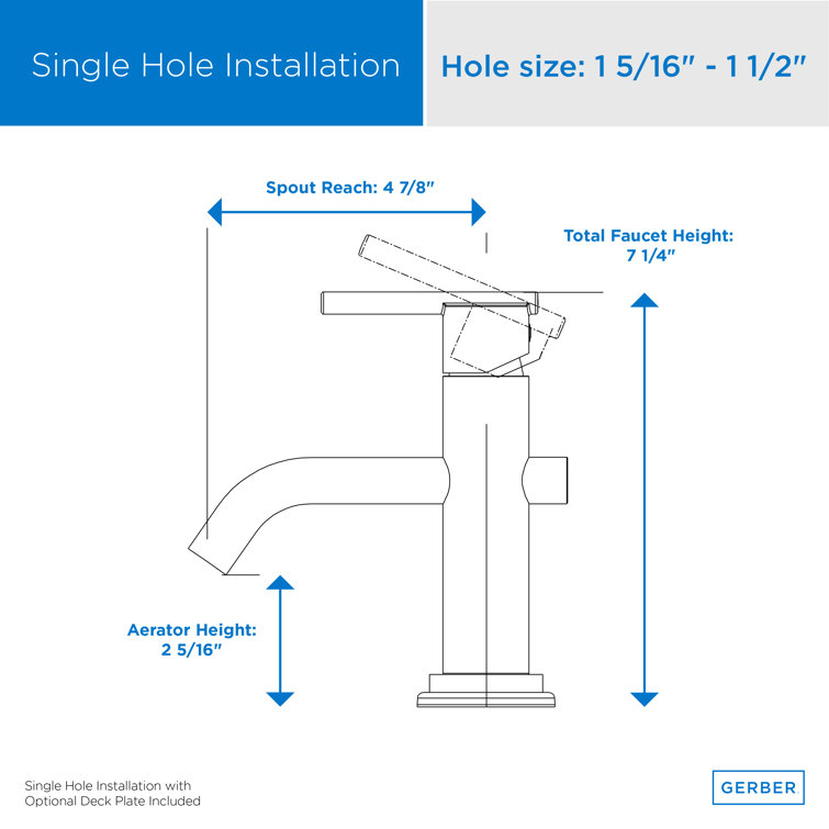 Parma Modern Brushed Nickel Single-Handle Bathroom Faucet