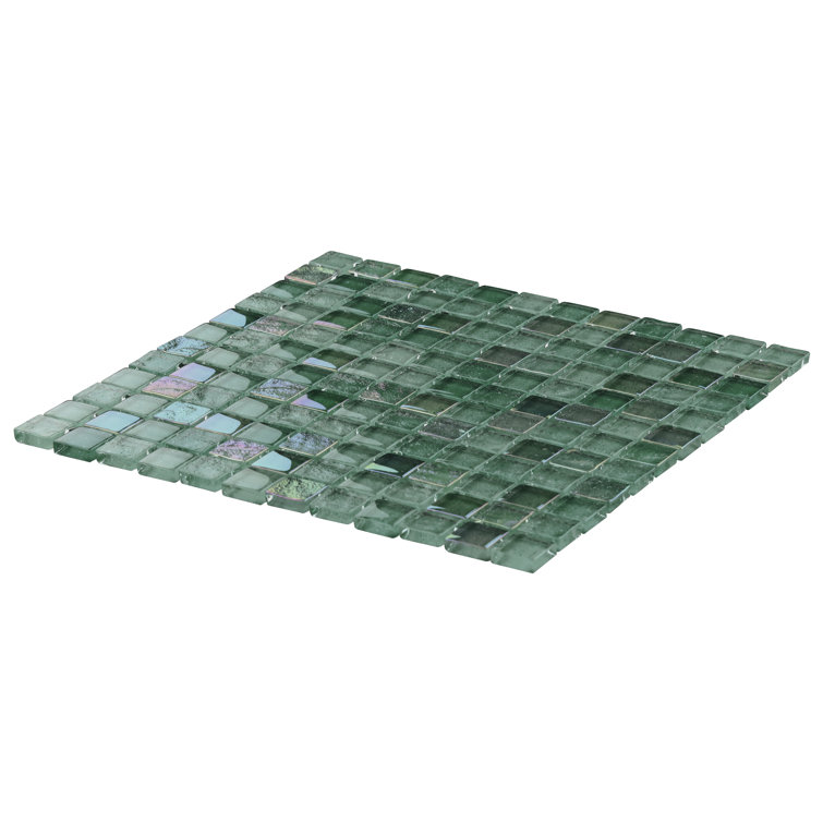 Sprite Green Polished Glass Mosaic Wall Tile
