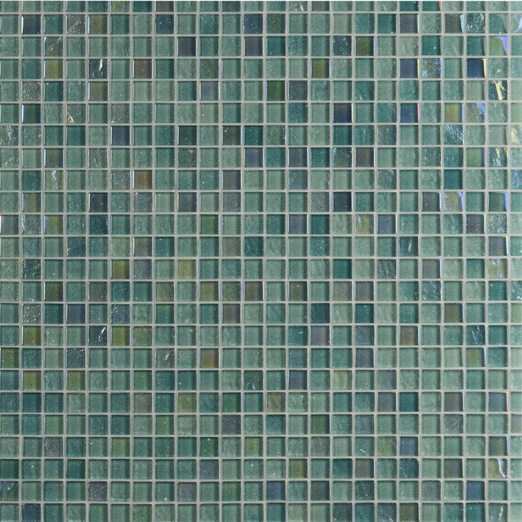 Sprite Green Polished Glass Mosaic Wall Tile