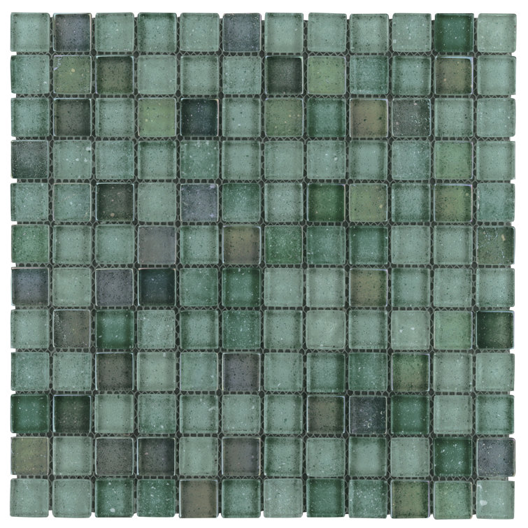 Sprite Green Polished Glass Mosaic Wall Tile