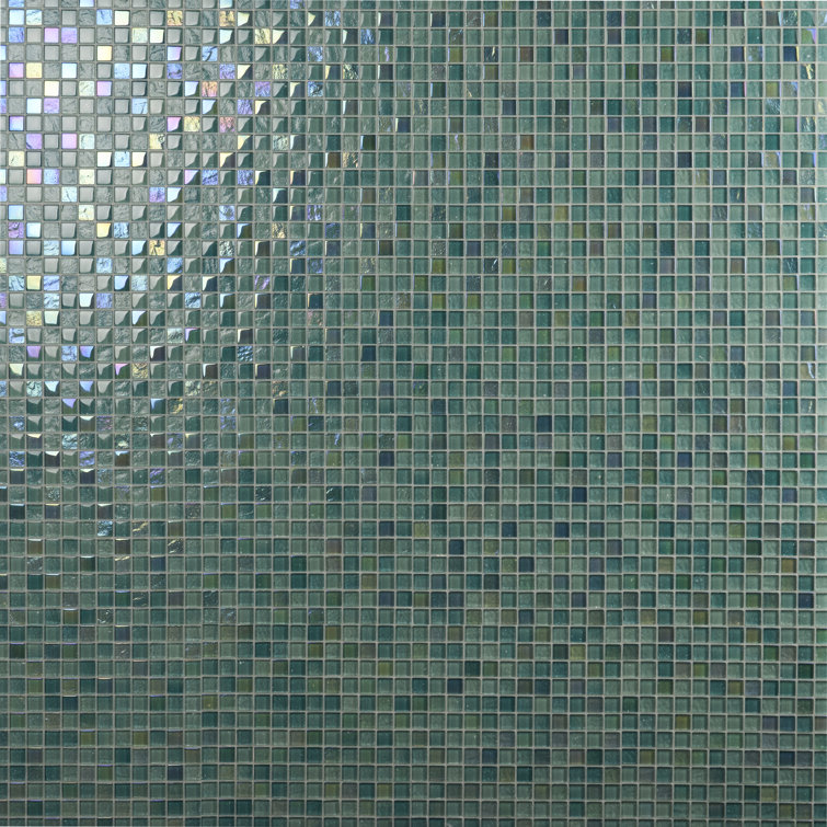 Sprite Green Polished Glass Mosaic Wall Tile