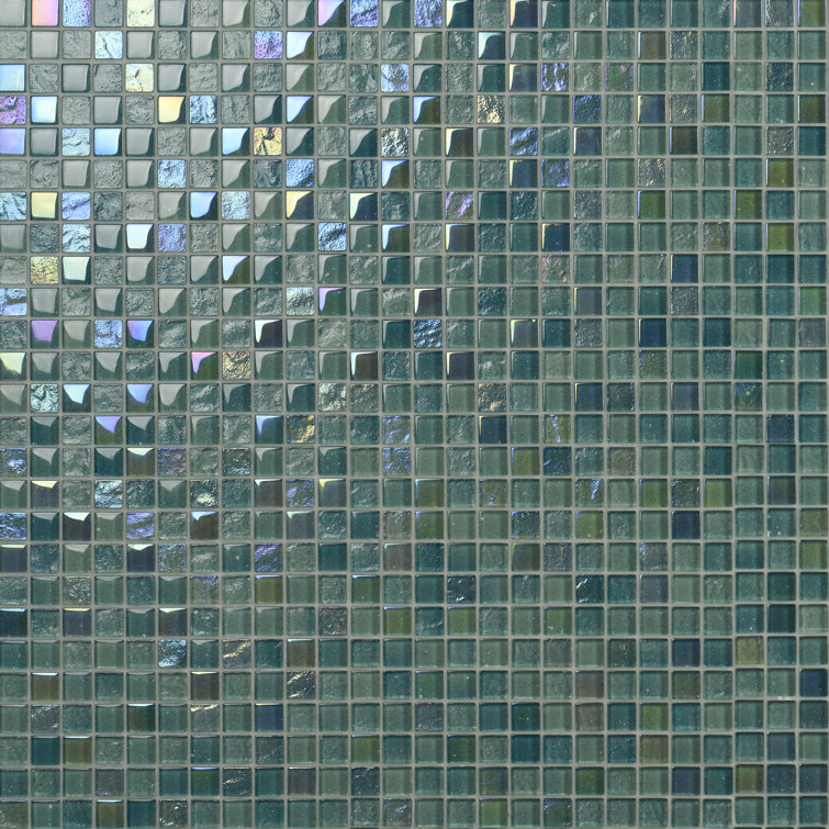 Sprite Green Polished Glass Mosaic Wall Tile