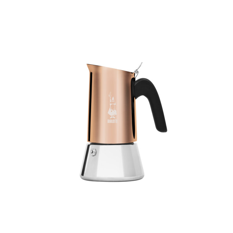 Bialetti Venus Copper and Silver 4-Cup Stovetop Coffee Maker