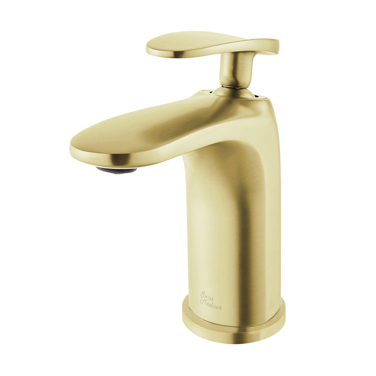 Sublime Brushed Gold Single-Handle Bathroom Faucet