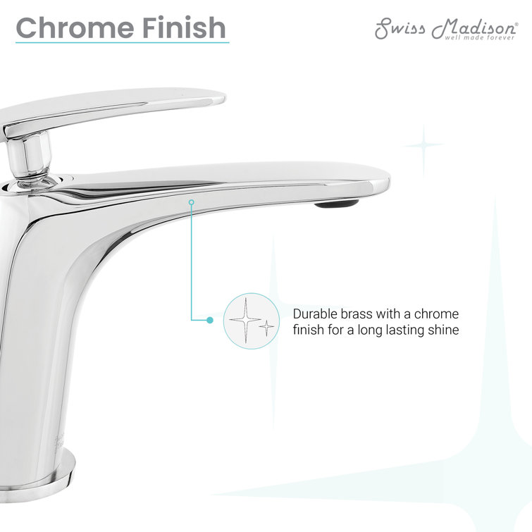 Sublime Chrome Single-Handle Bathroom Faucet