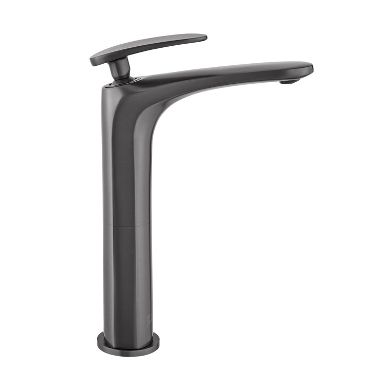 Sublime Gunmetal Gray Single-Handle Bathroom Faucet