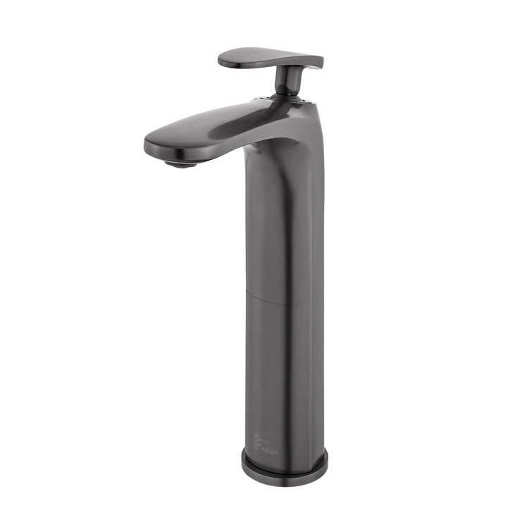Sublime Gunmetal Gray Single-Handle Bathroom Faucet