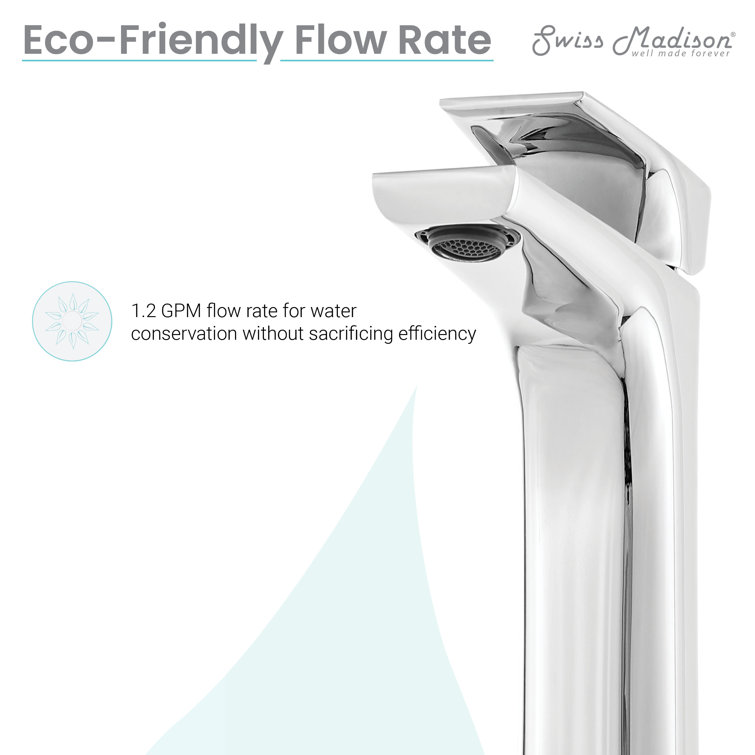 Monaco Chrome Single-Handle High Arc Bathroom Faucet
