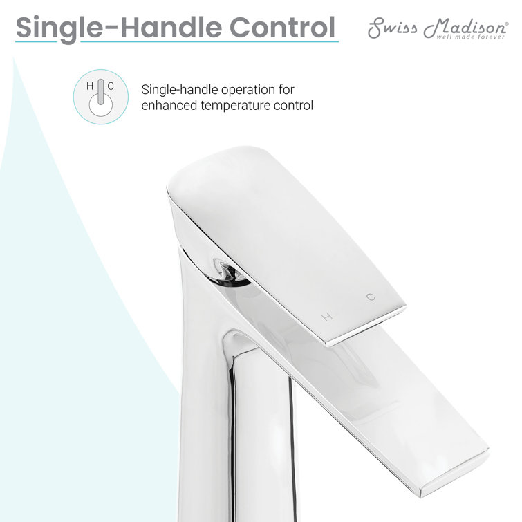 Monaco Chrome Single-Handle High Arc Bathroom Faucet