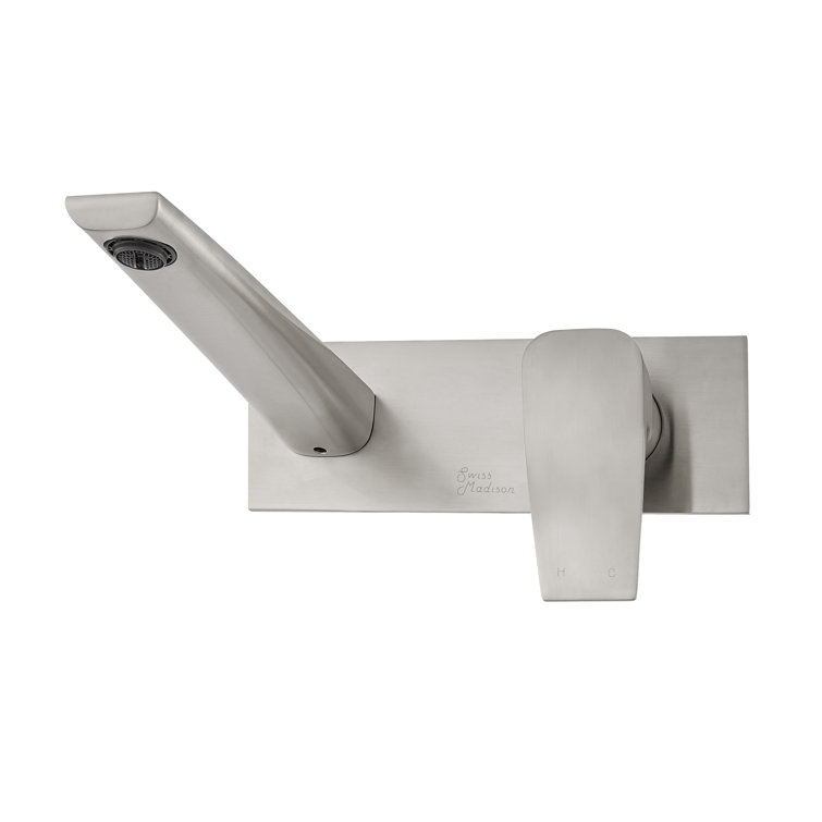 Monaco Brushed Nickel Wall-Mount Bathroom Faucet
