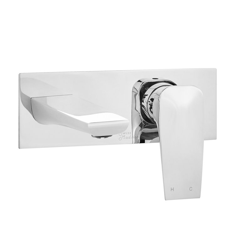 Monaco Chrome Single-Handle Wall-Mount Bathroom Faucet