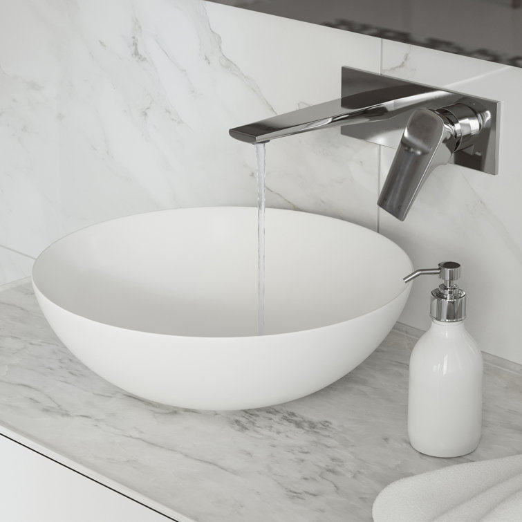 Monaco Chrome Single-Handle Wall-Mount Bathroom Faucet